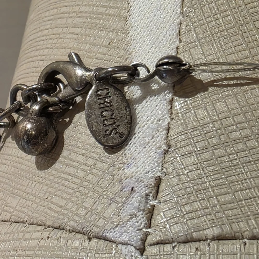 VTG CHICO'S Double Strand Necklace. 19" - Picture 2 of 6